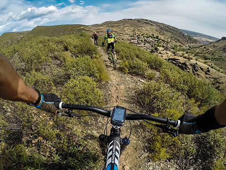 GoPro en bici de montaña