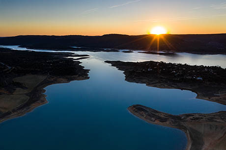 Atardecer desde el dron